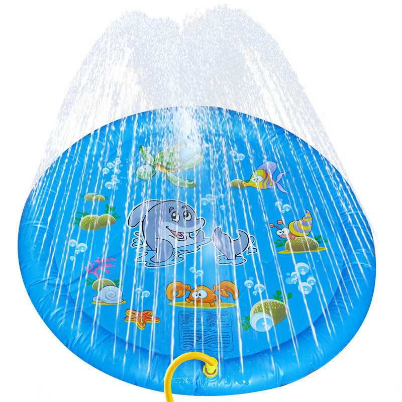 Non-Slip Splash Pad: Outdoor Water Play Mat for Kids & Pets.