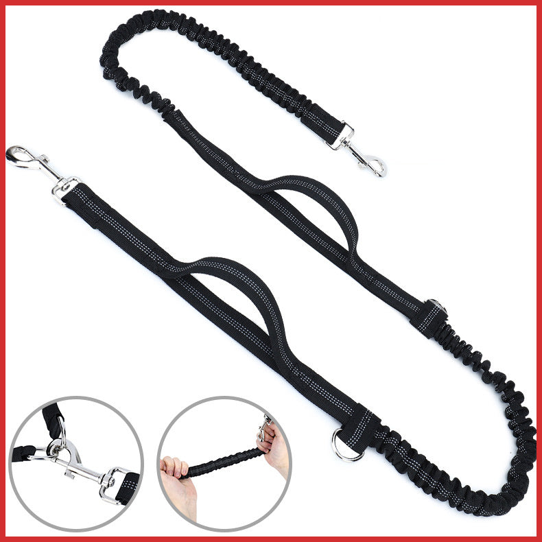 Hands-Free Dog Leash & Waist Bag with Food/Water Storage