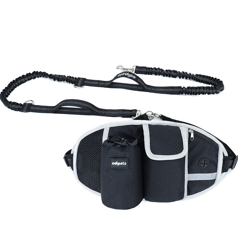 Hands-Free Dog Leash & Waist Bag with Food/Water Storage